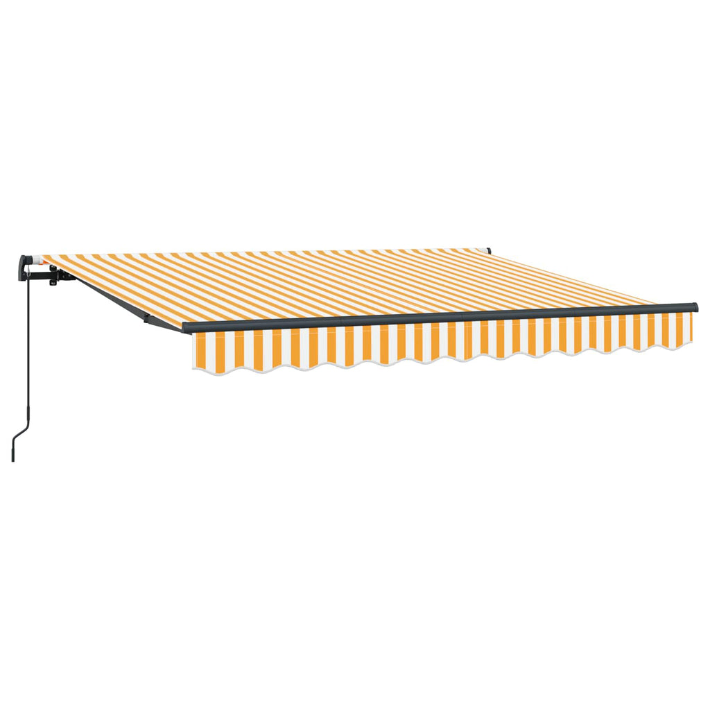 vidaXL Markiza zwijana Żółty 300 x 200 cm tkanina