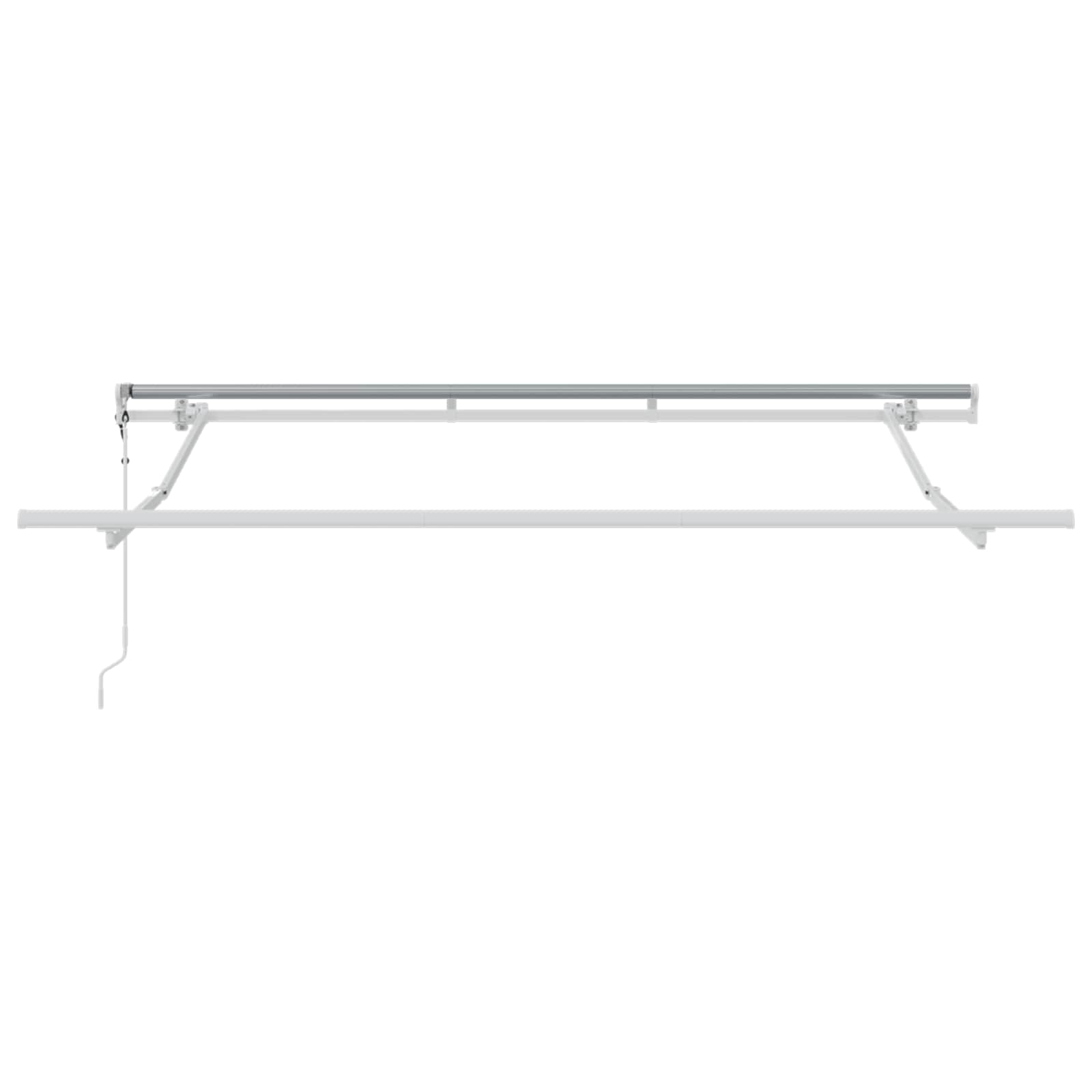 vidaXL Markiza wysuwana Żółty 300 x 200 cm tkanina