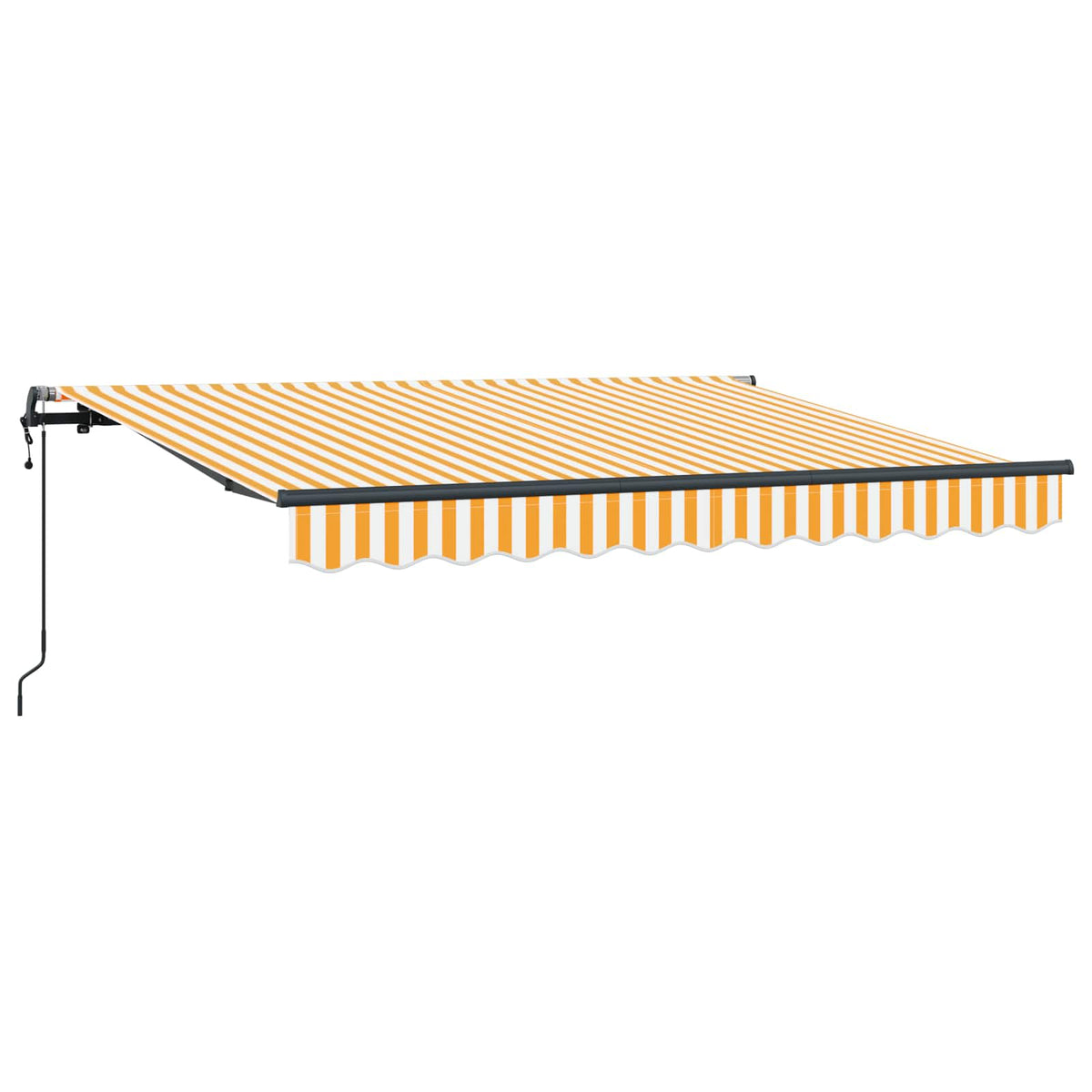 vidaXL Markiza wysuwana Żółty 300 x 200 cm tkanina