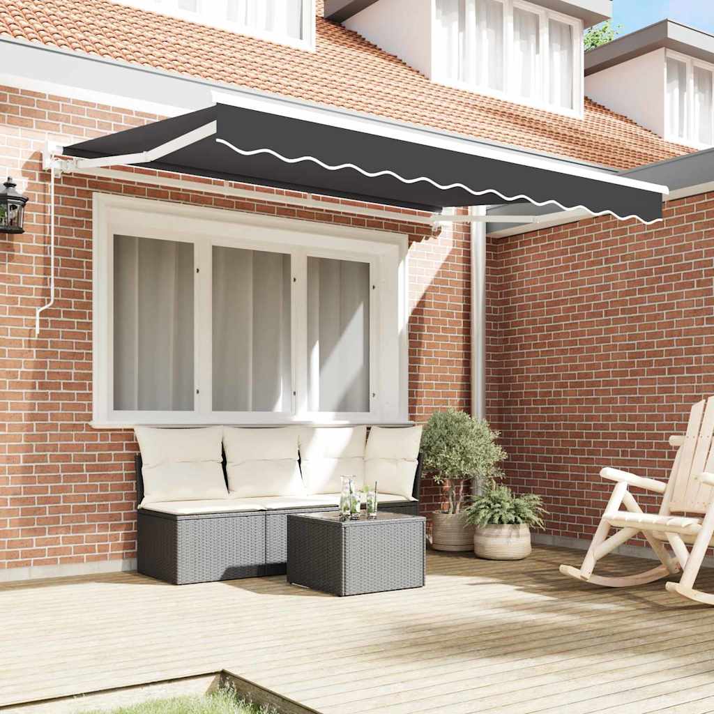 vidaXL Rama markizy Antracyt 300 x 200 cm Poliester z powłoką PU