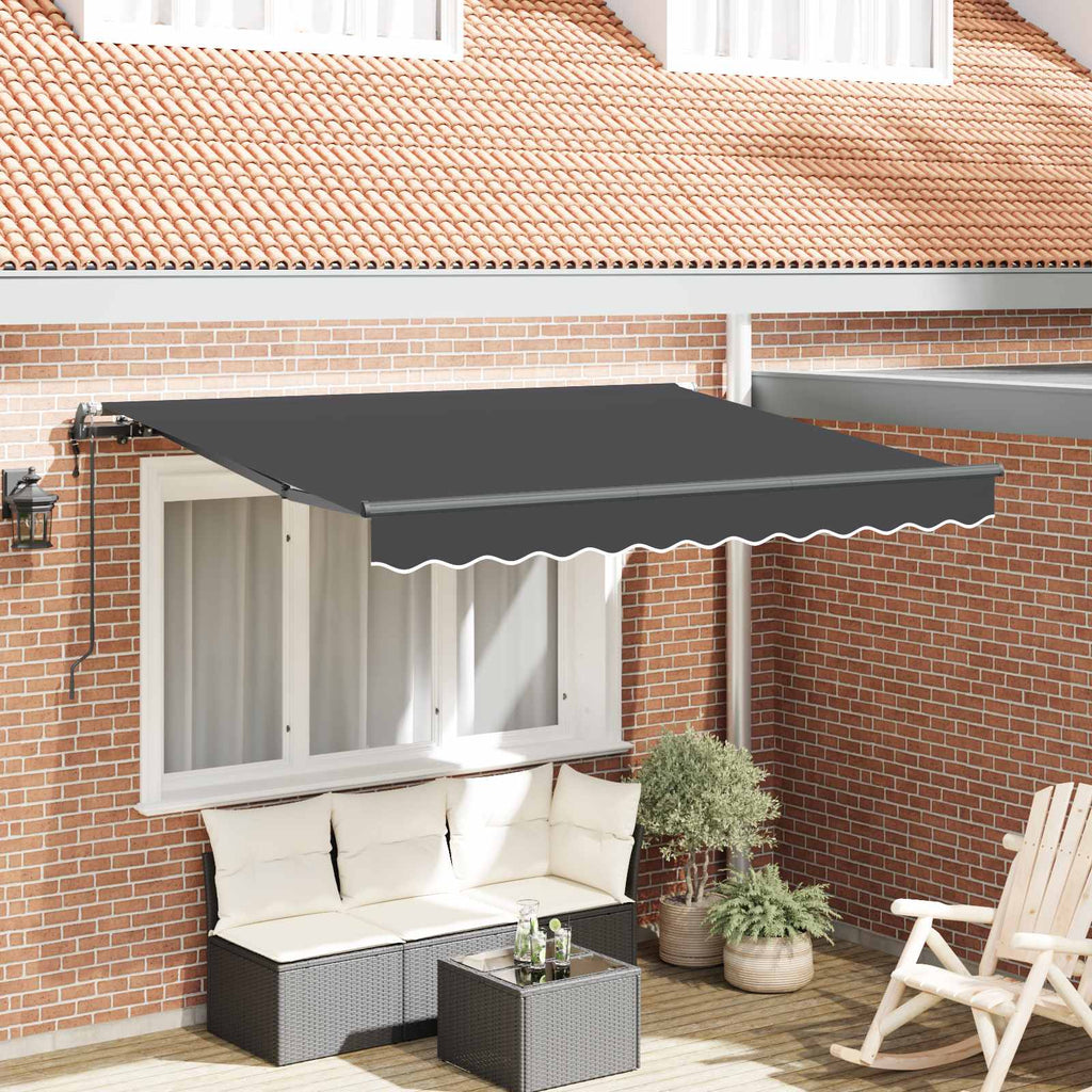 vidaXL Markiza zwijana Antracyt 300 x 200 cm tkanina