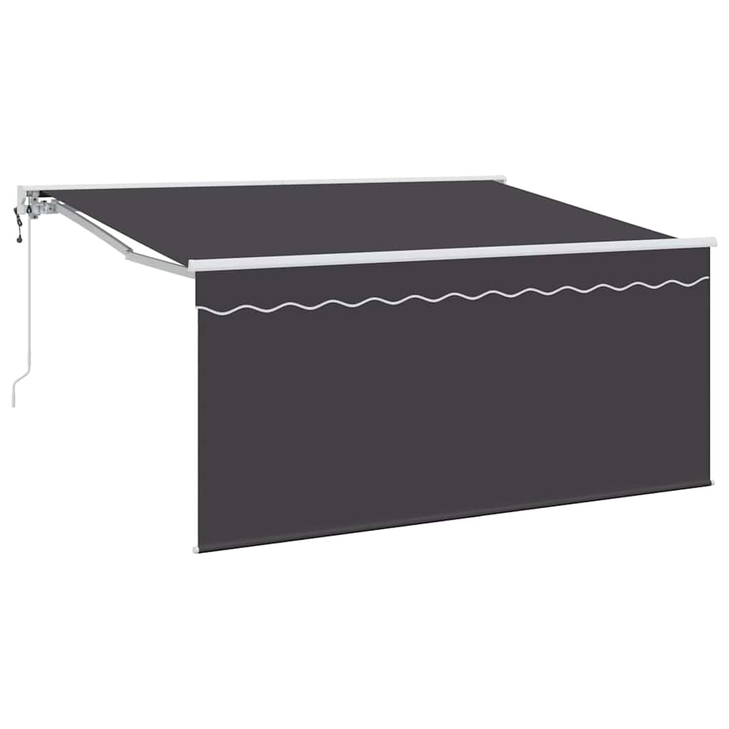 vidaXL Markiza zwijana Antracyt 300 x 200 cm Poliester i aluminium