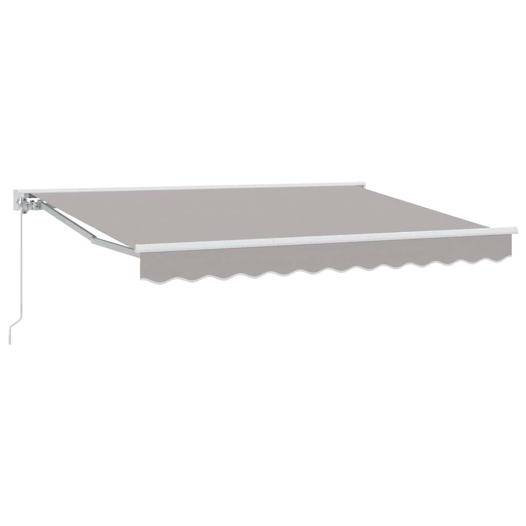 vidaXL Rama markizy Jasnoszary 300 x 200 cm Poliester z powłoką PU