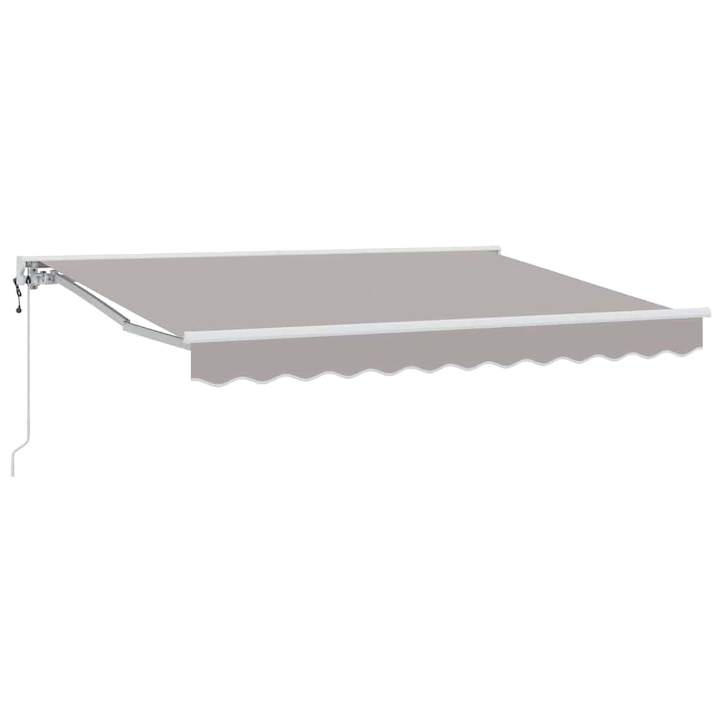 vidaXL Rama markizy Jasnoszary 300 x 200 cm Poliester z powłoką PU
