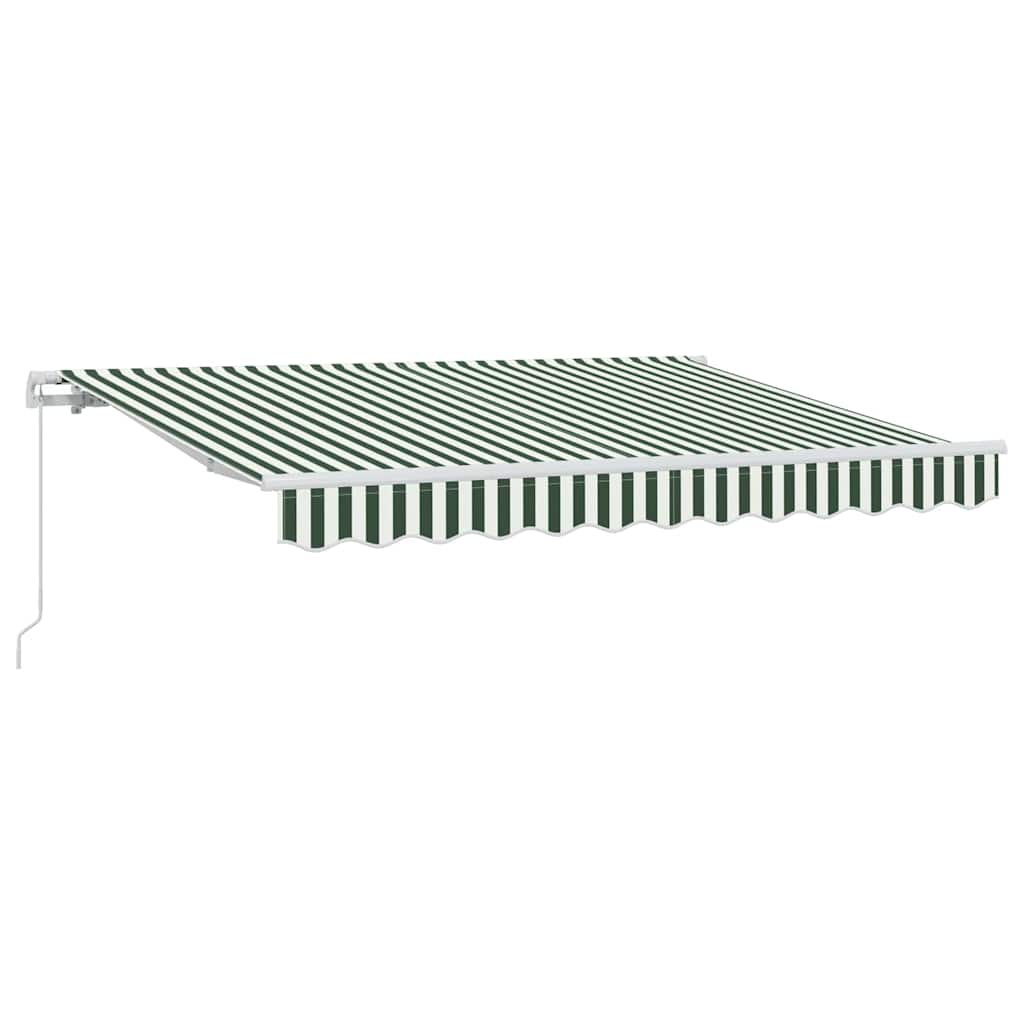 vidaXL Markiza zwijana Zielony 300 x 200 cm tkanina