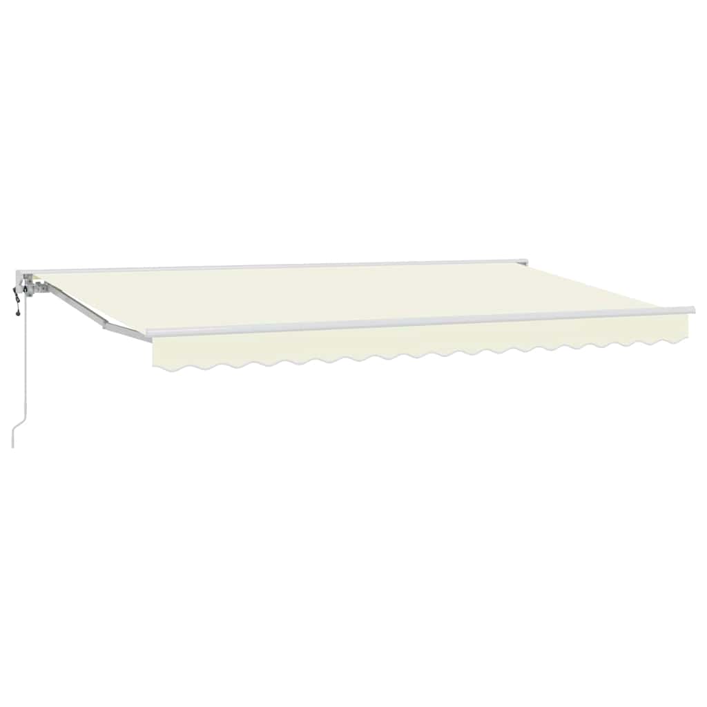 vidaXL Rama markizy Kremowy 350 x 200 cm Poliester z powłoką PU