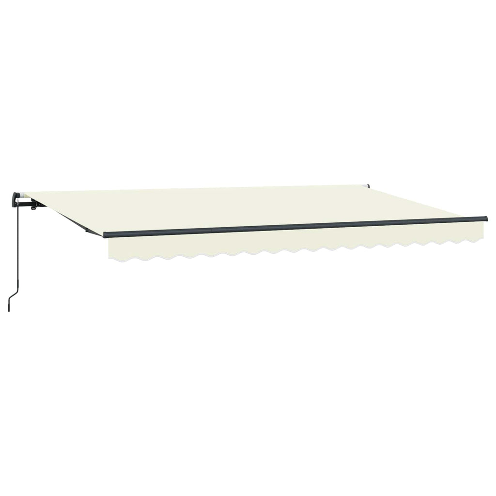 vidaXL Markiza zwijana Kremowy 350 x 200 cm tkanina