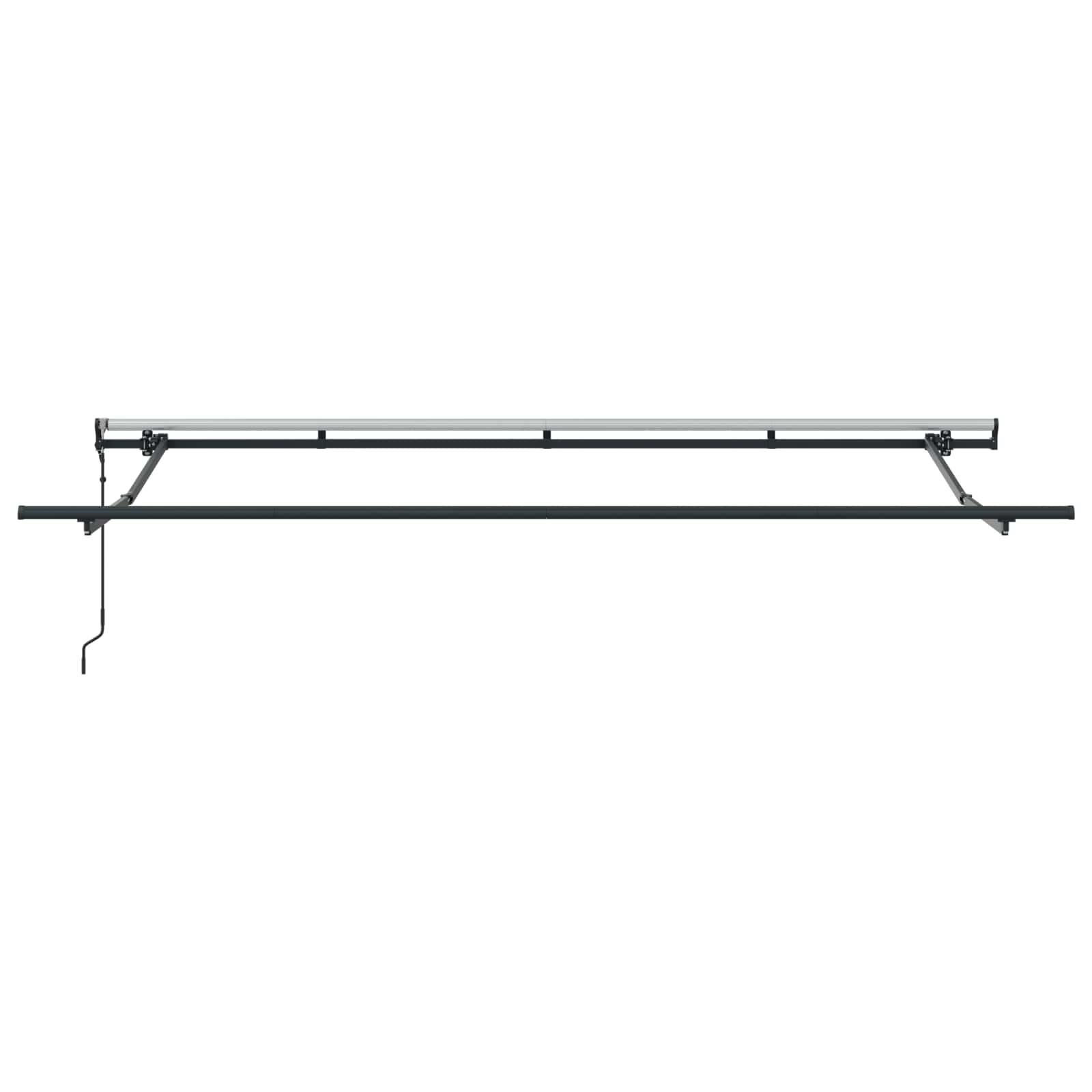 vidaXL Markiza zwijana Niebieski i biały 350 x 200 cm