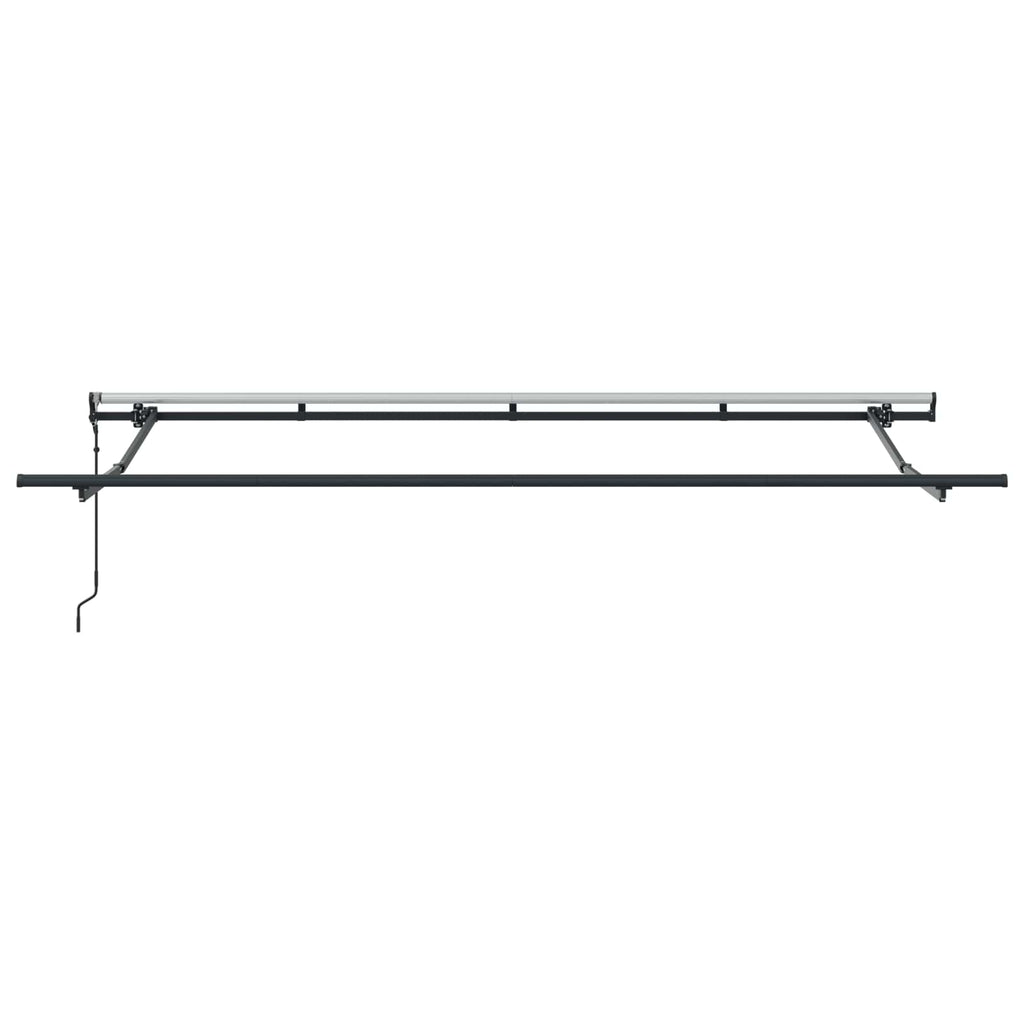 vidaXL Markiza zwijana Kremowy 350 x 200 cm Poliester i aluminium