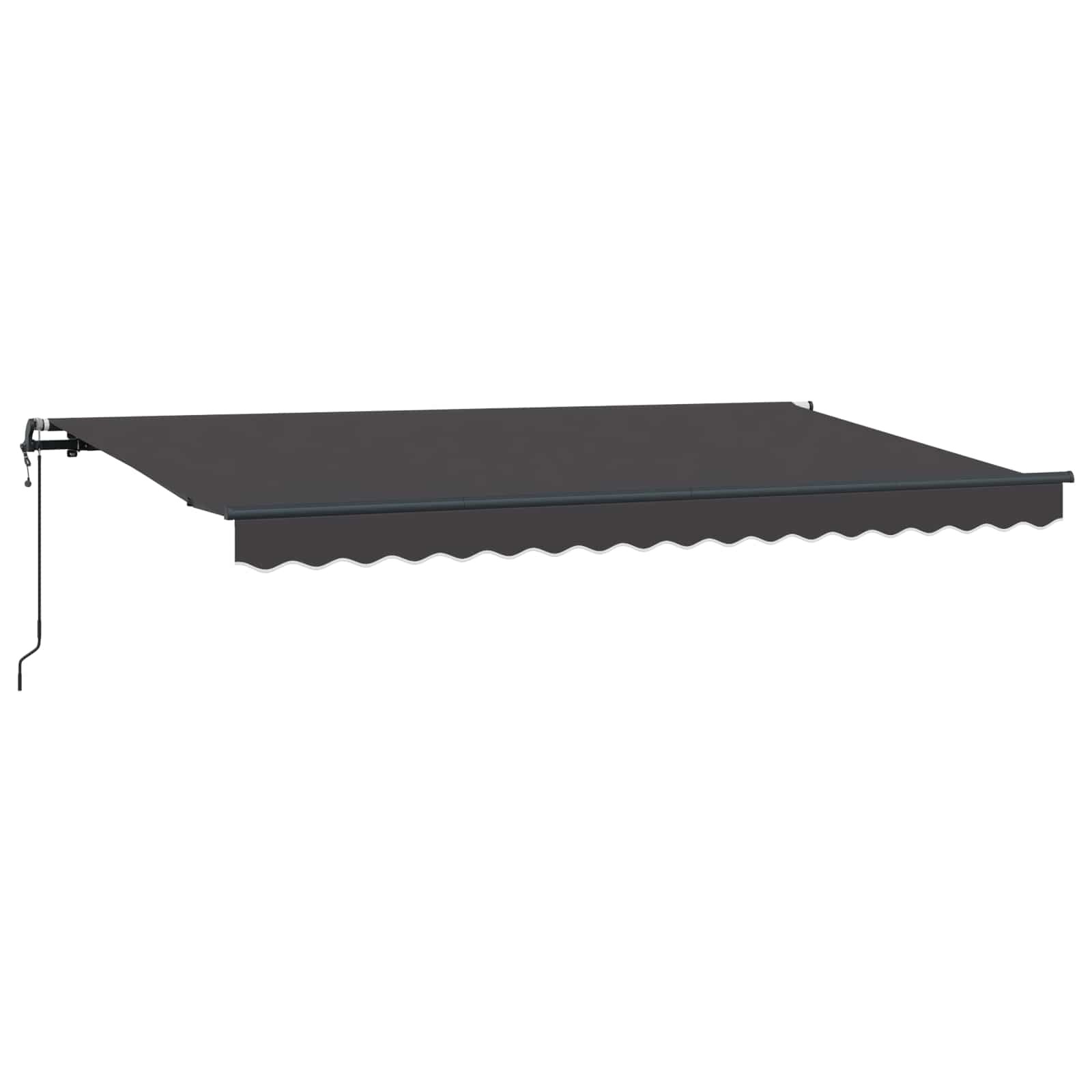 vidaXL Markiza zwijana Antracyt 350 x 200 cm tkanina