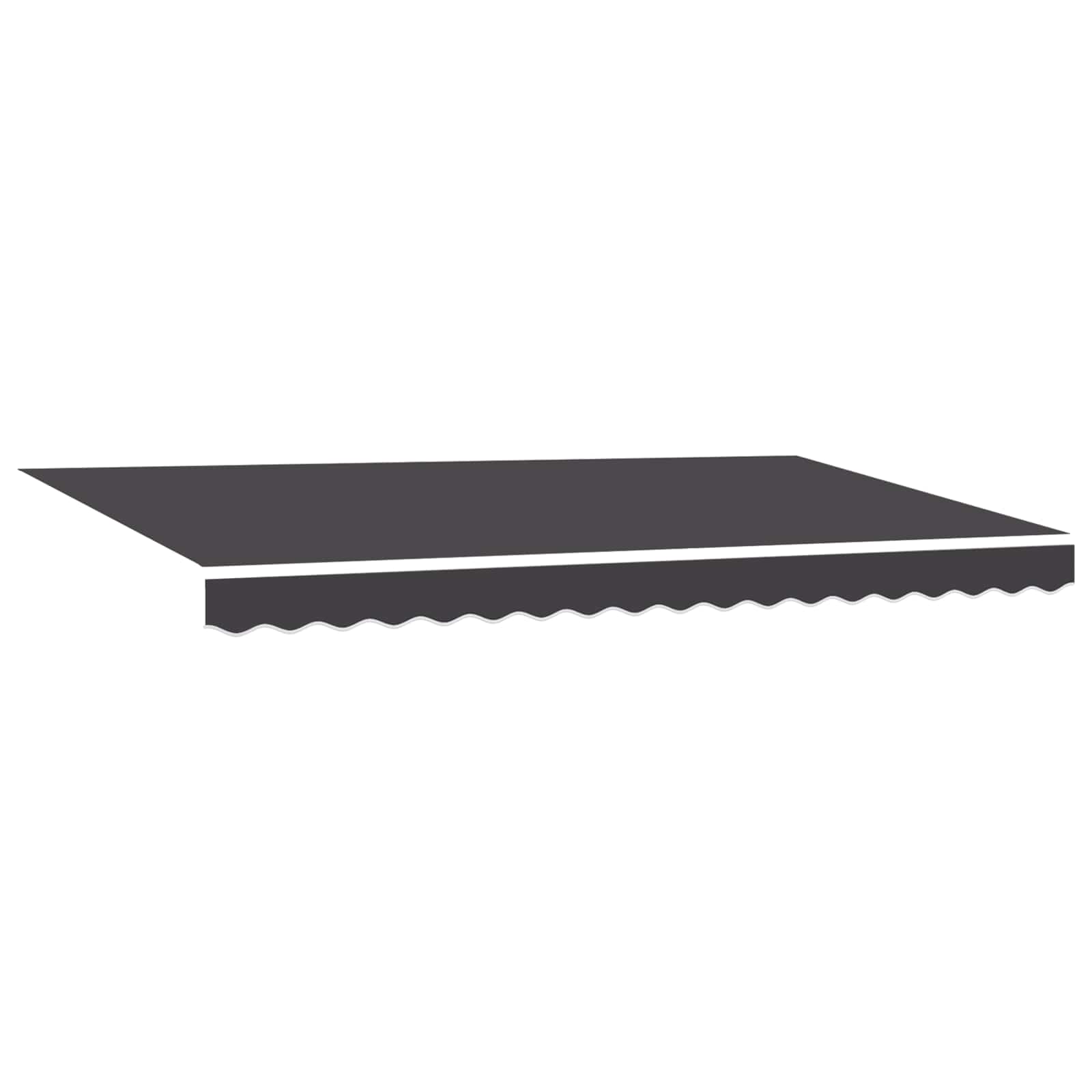 vidaXL Markiza zwijana Antracyt 350 x 200 cm Poliester i aluminium
