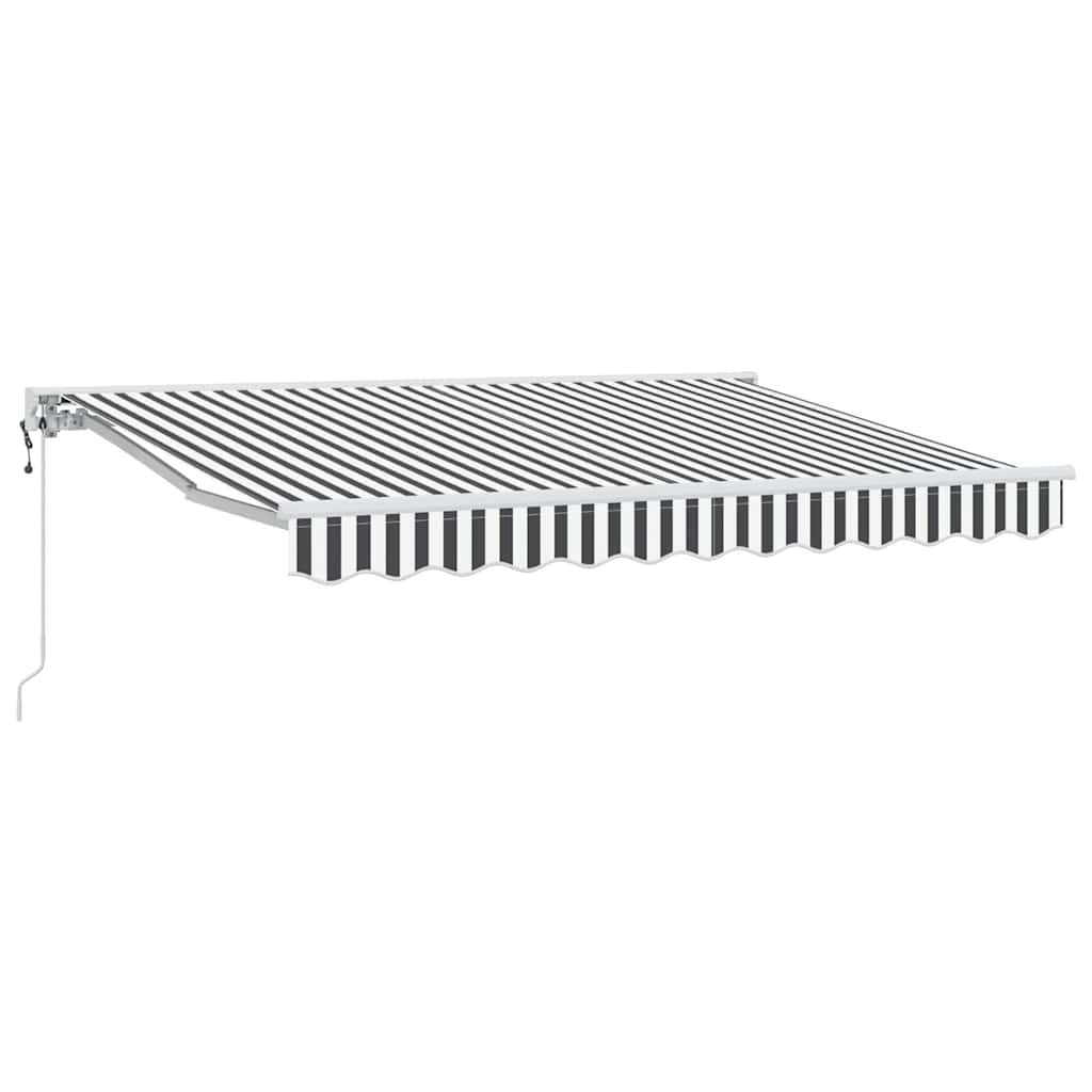 vidaXL Rama markizy Antracytowy i biały 350 x 200 cm