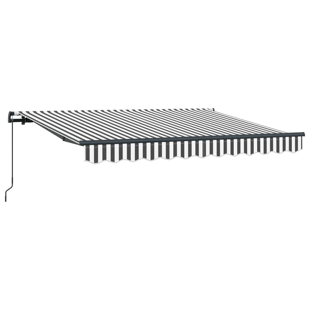 vidaXL Markiza zwijana Antracyt 350 x 200 cm tkanina