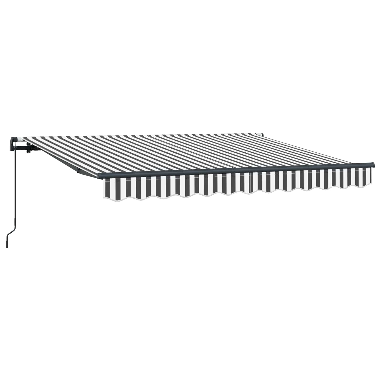 vidaXL Markiza zwijana Antracyt 350 x 200 cm tkanina
