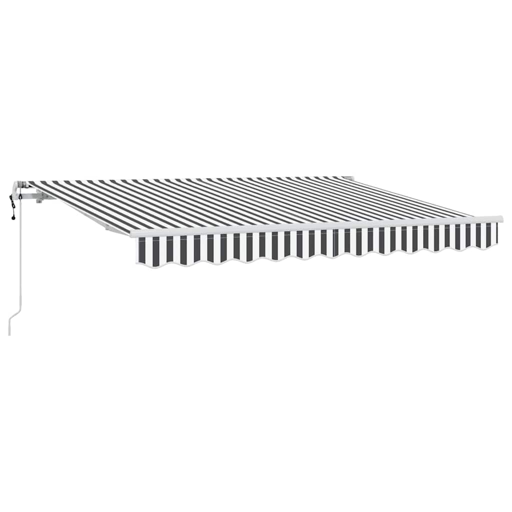 vidaXL Markiza zwijana Antracyt 350 x 200 cm tkanina