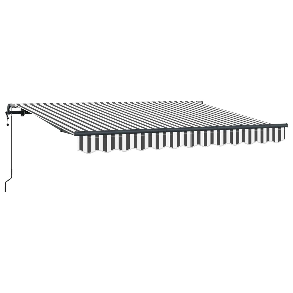 vidaXL Markiza zwijana Antracyt 350 x 200 cm tkanina