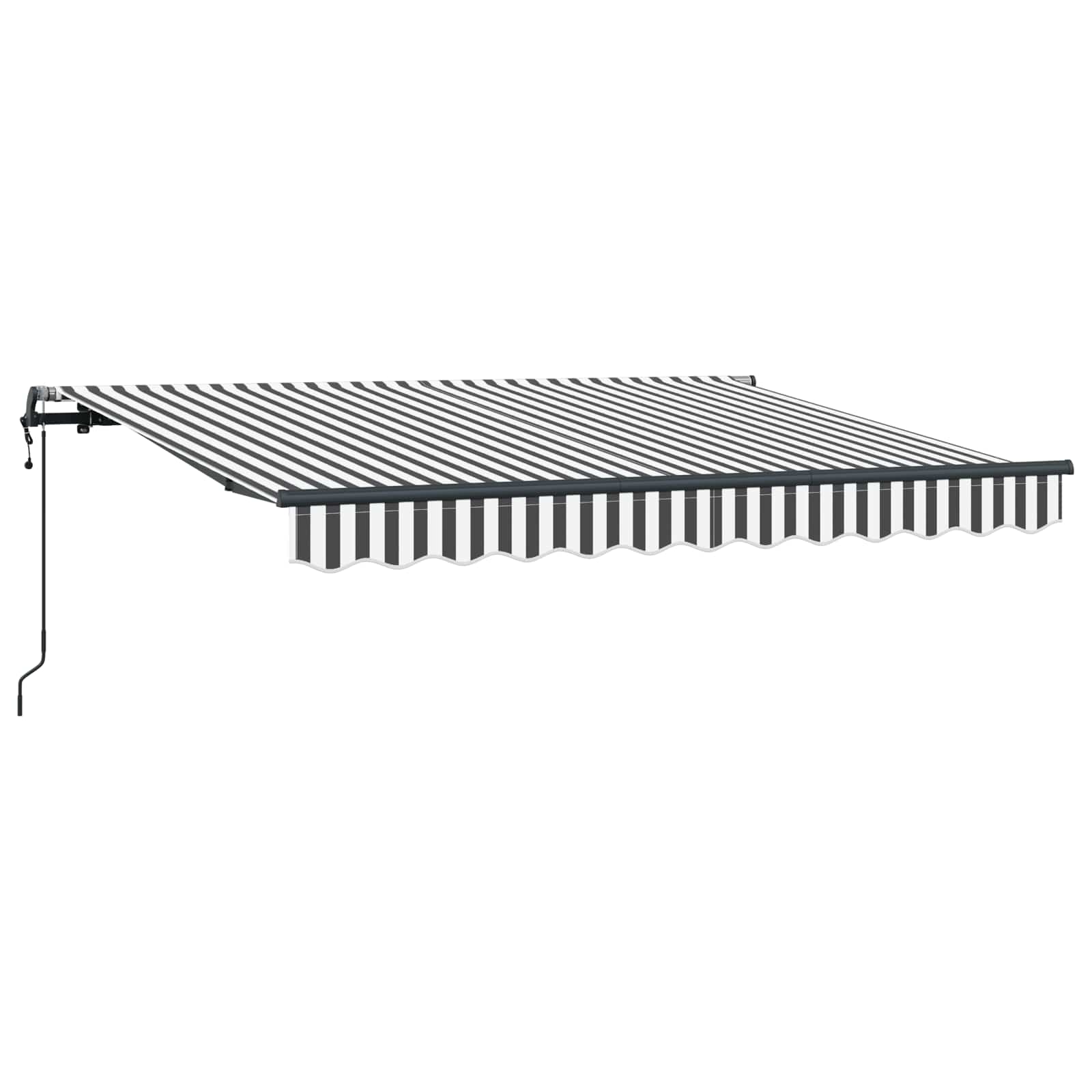 vidaXL Markiza zwijana Antracyt 350 x 200 cm tkanina