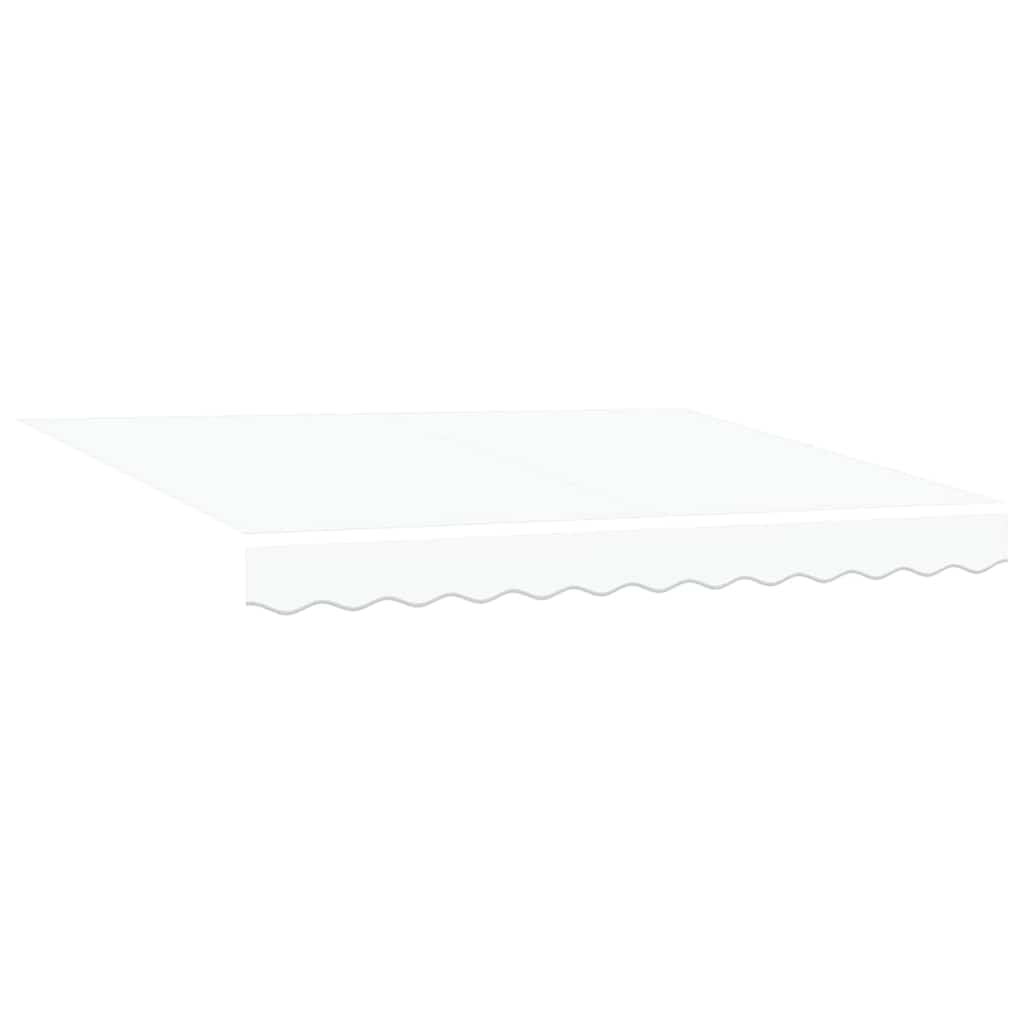 vidaXL Markiza zwijana Biały 350 x 200 cm tkanina