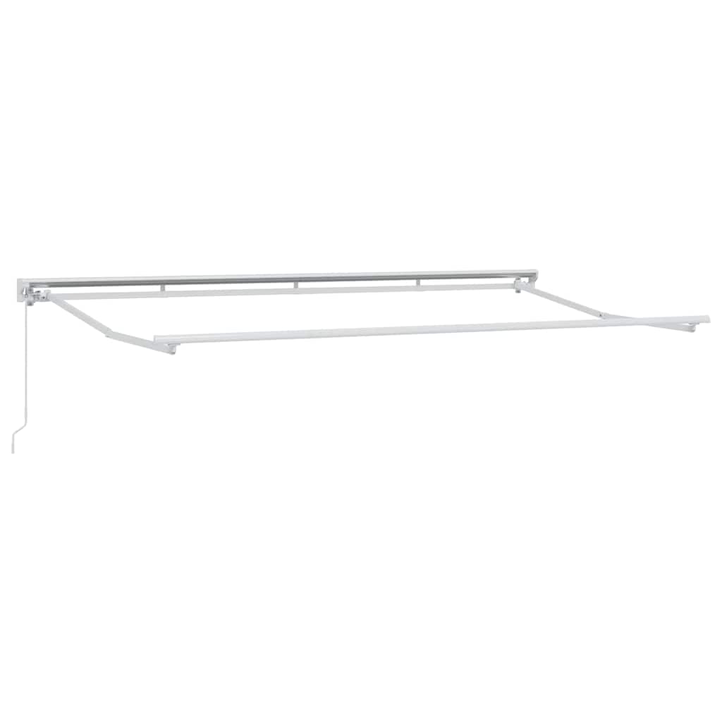 vidaXL Markiza wysuwana Niebieski i biały 400 x 200 cm