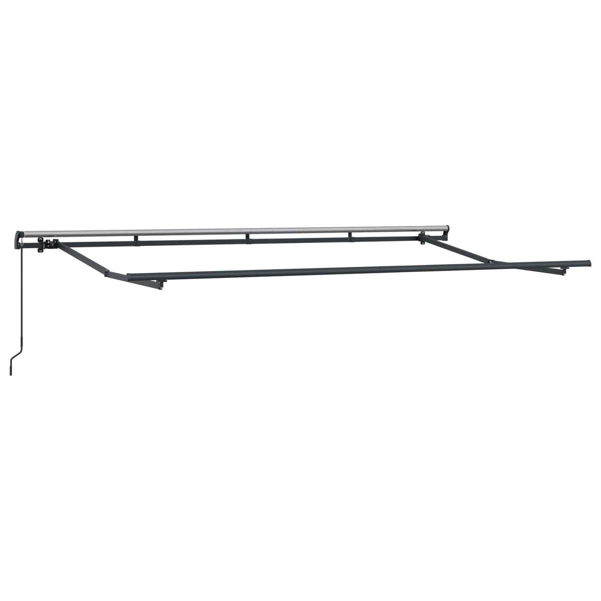 vidaXL Markiza wysuwana Niebieski i biały 400 x 200 cm