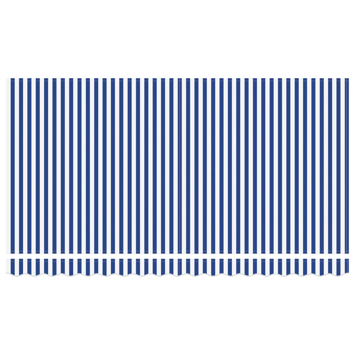 vidaXL Markiza wysuwana Niebieski i biały 400 x 200 cm