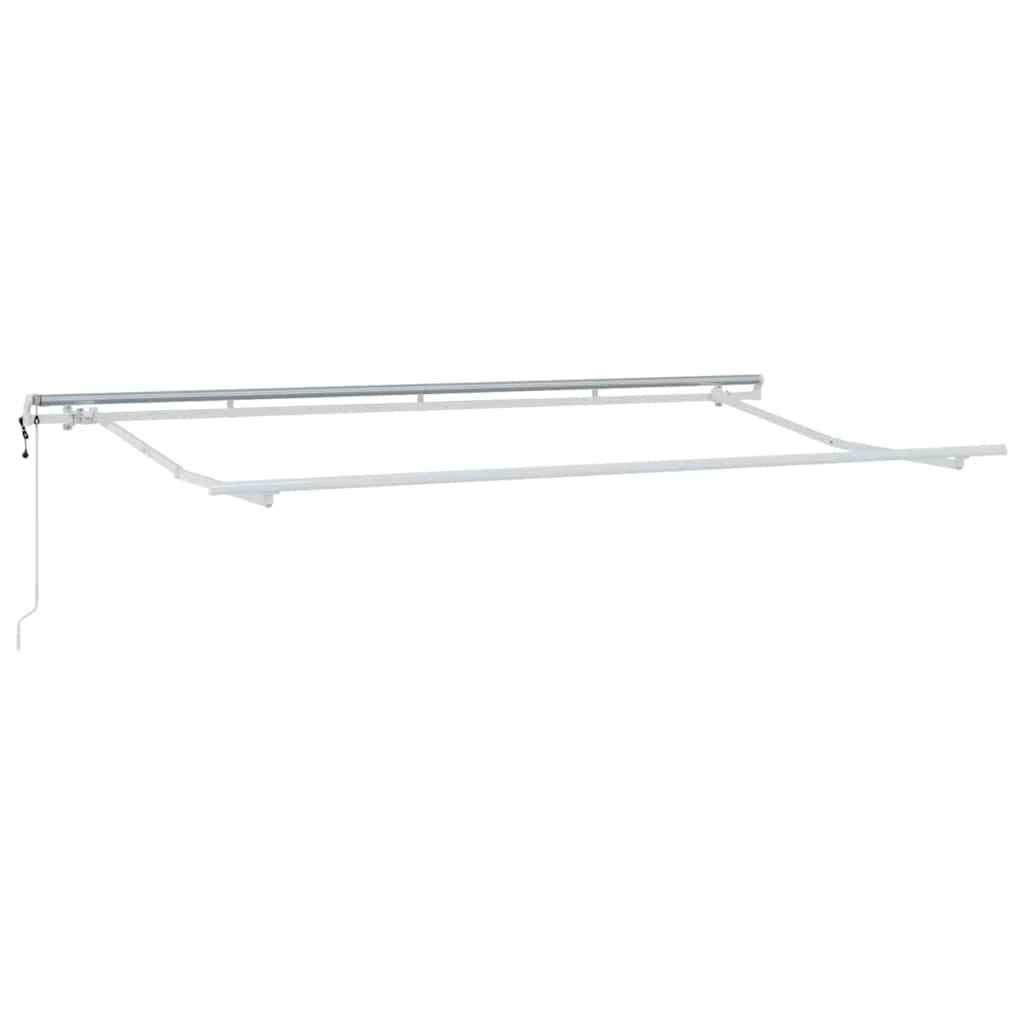 vidaXL Markiza wysuwana Niebieski i biały 400 x 200 cm