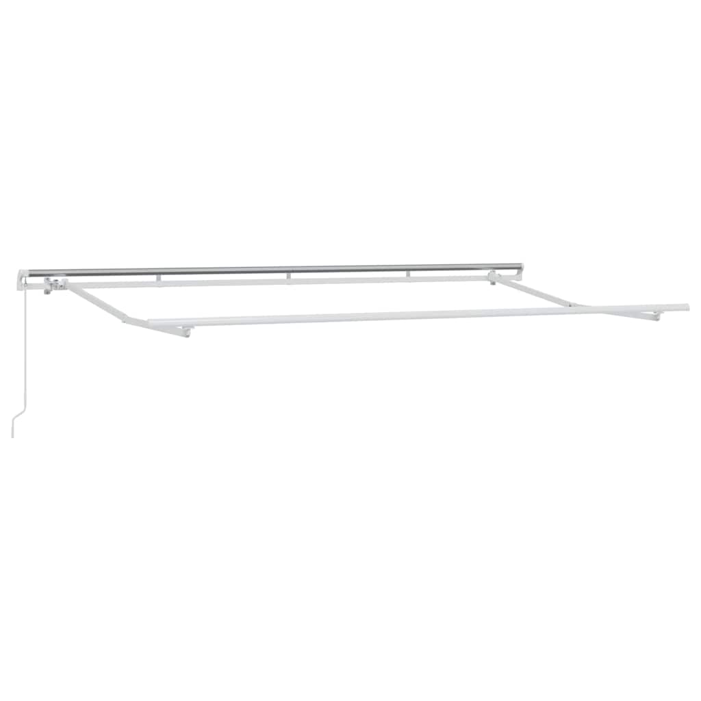vidaXL Markiza wysuwana Kremowy 400 x 200 cm Poliester i aluminium