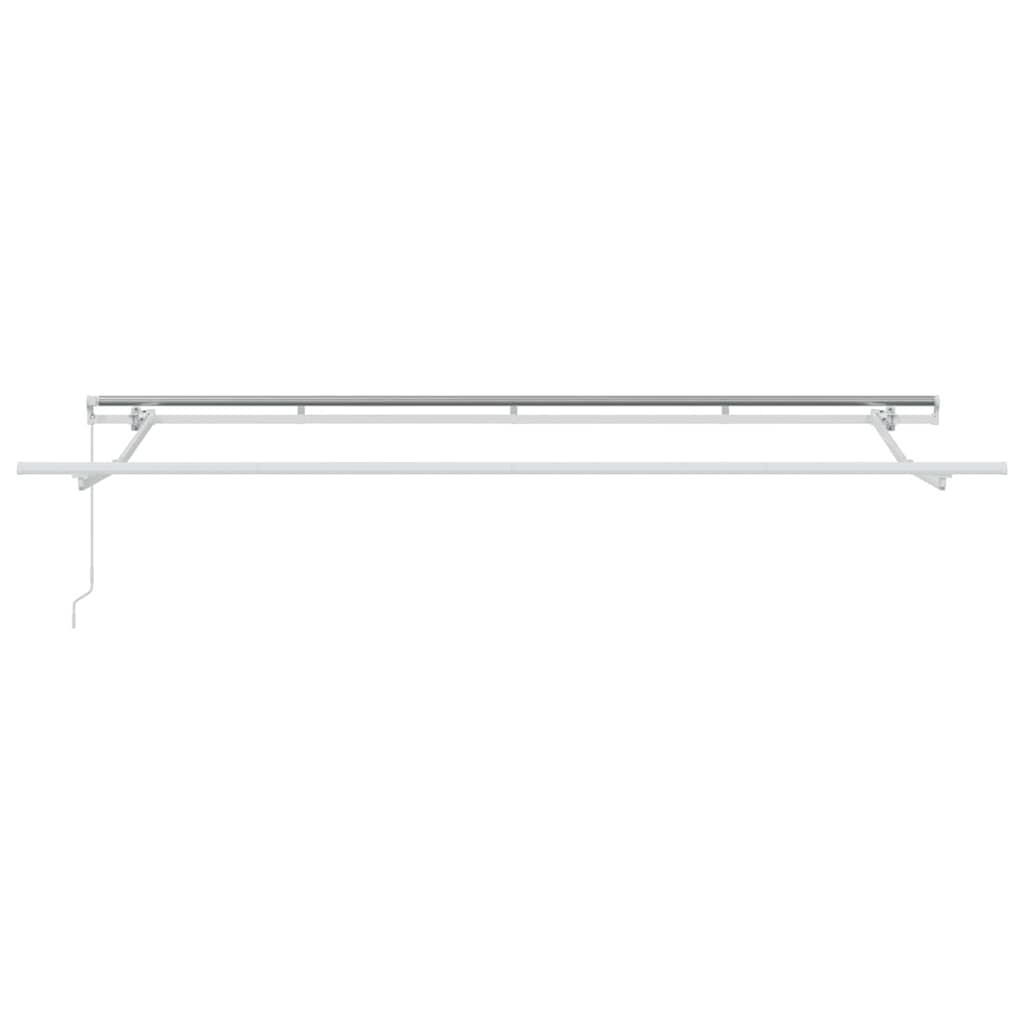 vidaXL Markiza wysuwana Kremowy 400 x 200 cm Poliester i aluminium