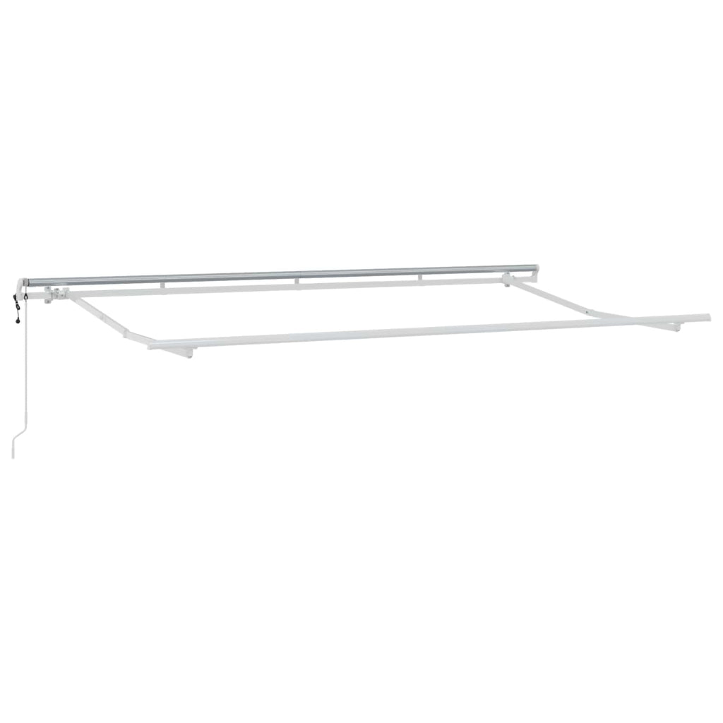 vidaXL Markiza wysuwana Kremowy 400 x 200 cm Poliester i aluminium