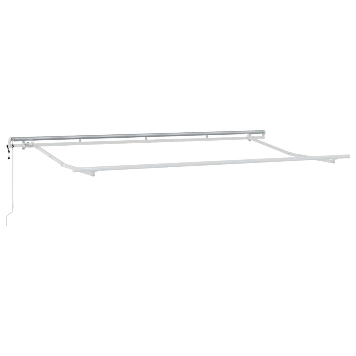 vidaXL Markiza wysuwana Kremowy 400 x 200 cm Poliester i aluminium