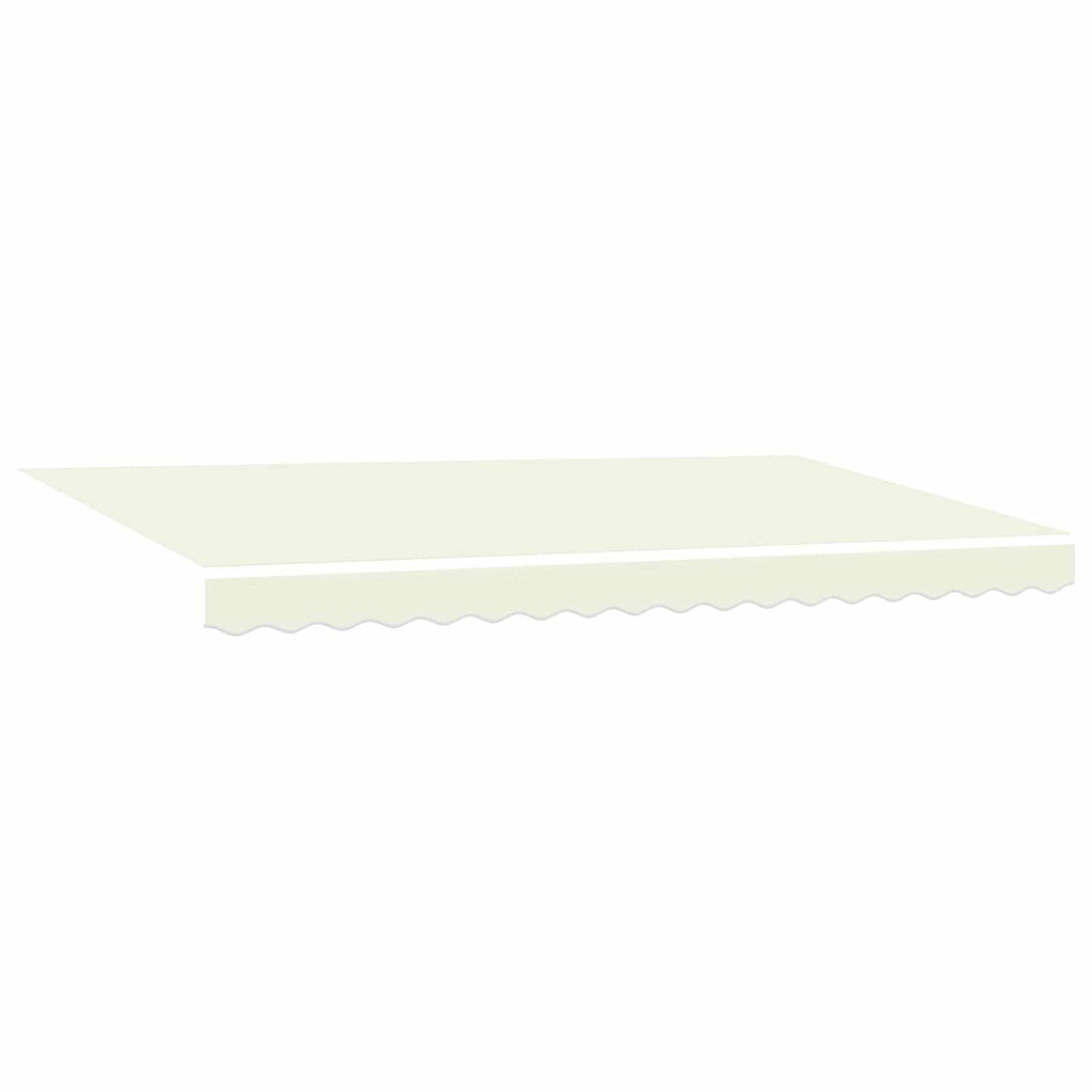 vidaXL Markiza wysuwana Kremowy 400 x 200 cm Poliester i aluminium