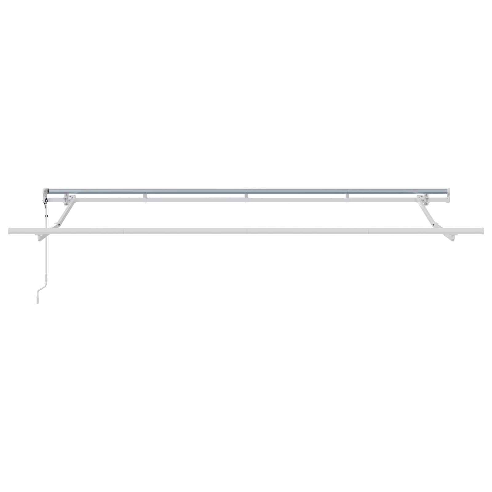 vidaXL Markiza wysuwana Kremowy 400 x 200 cm Poliester i aluminium