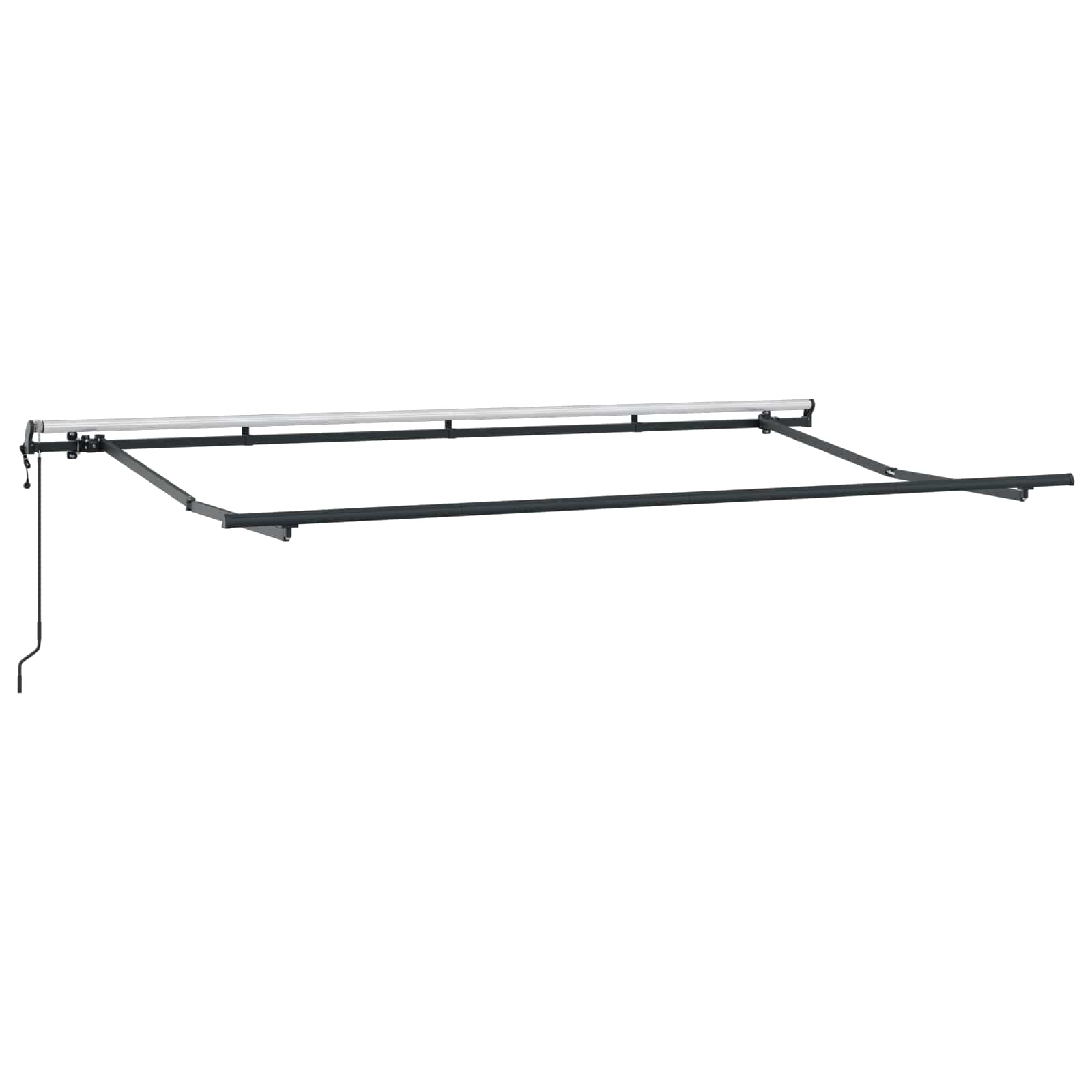 vidaXL Markiza zwijana Żółty 400 x 200 cm tkanina