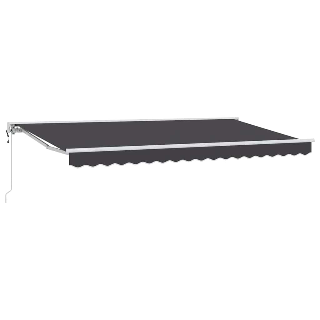 vidaXL Rama markizy Antracyt 400 x 200 cm Poliester z powłoką PU
