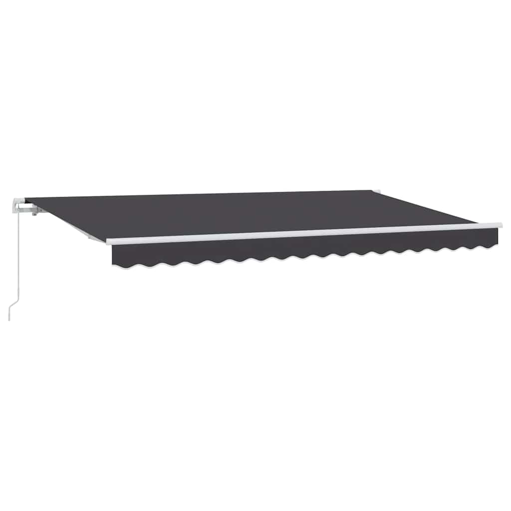 vidaXL Markiza zwijana Antracyt 400 x 200 cm tkanina