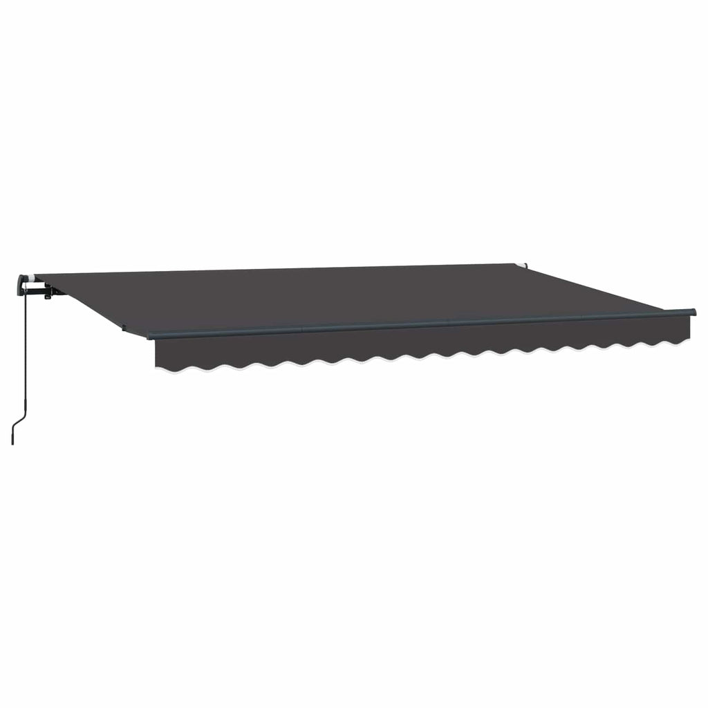 vidaXL Markiza zwijana Antracyt 400 x 200 cm tkanina