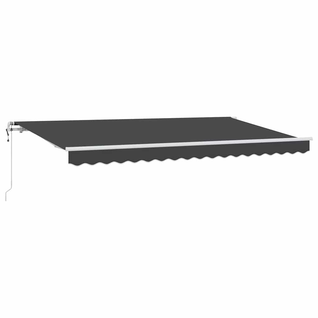 vidaXL Markiza zwijana Antracyt 400 x 200 cm tkanina