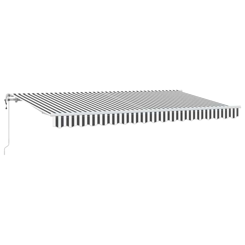 vidaXL Markiza zwijana Antracyt 400 x 200 cm tkanina