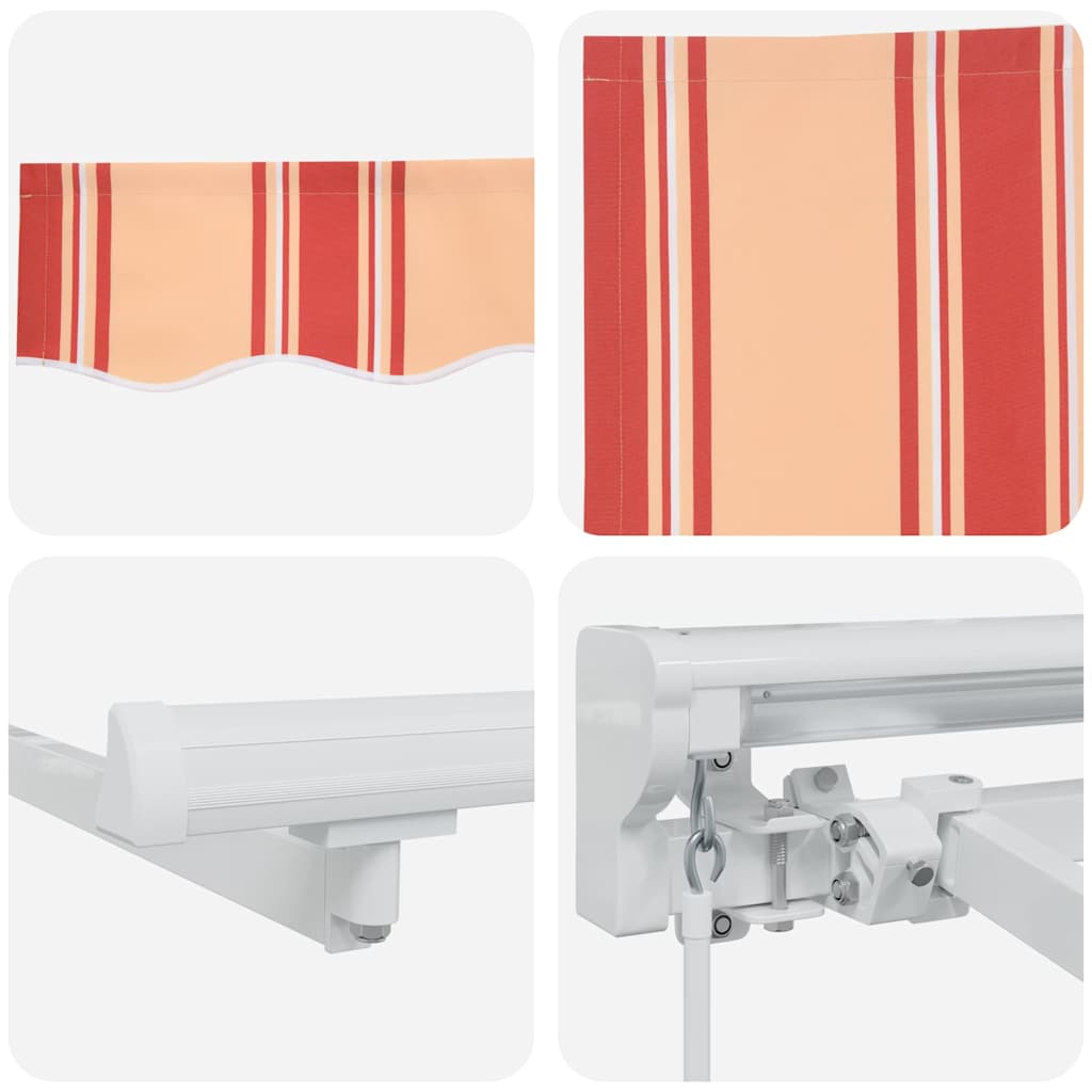vidaXL Rama markizy Wielokolorowe 400 x 200 cm Poliester z powłoką PU