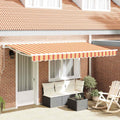 vidaXL Rama markizy Wielokolorowe 400 x 200 cm Poliester z powłoką PU