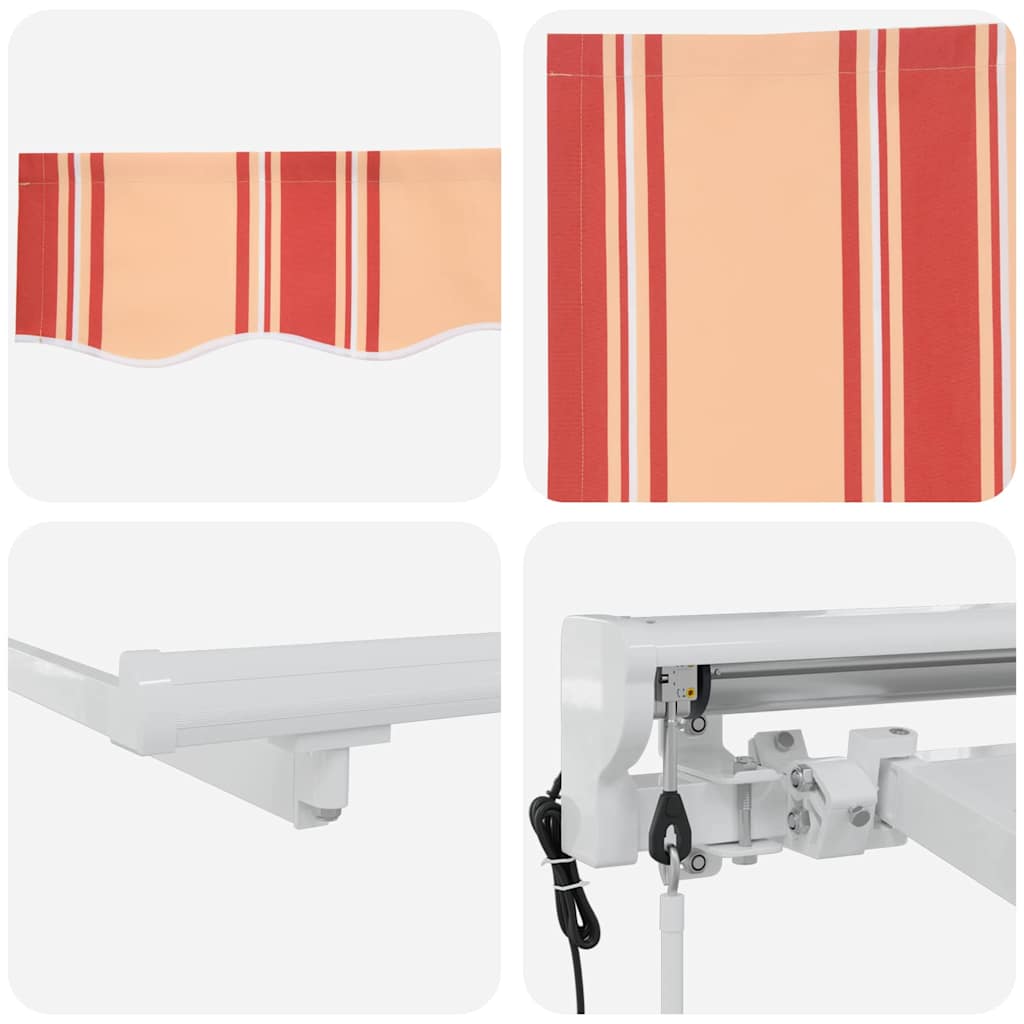 vidaXL Rama markizy Wielokolorowe 400 x 200 cm Poliester z powłoką PU