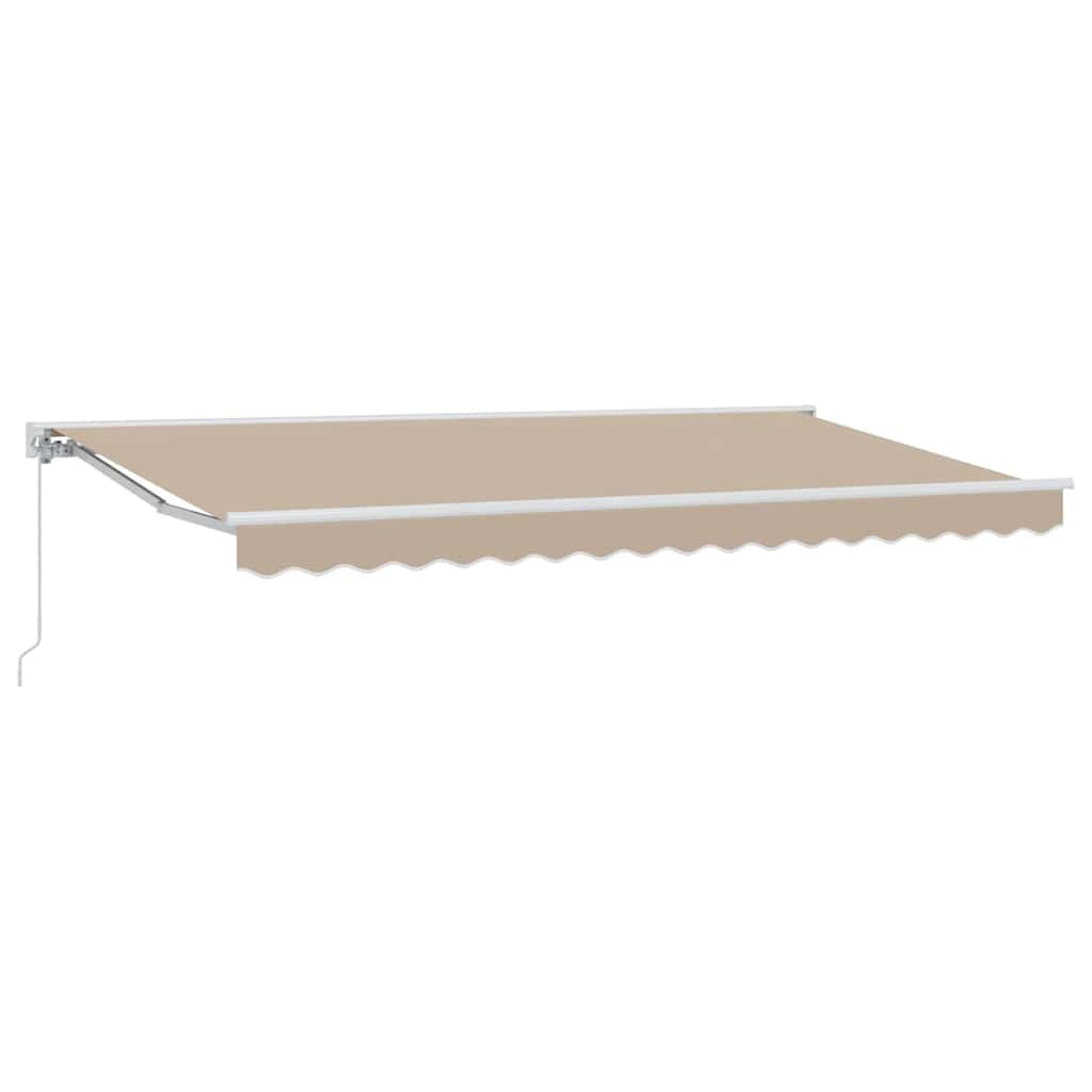 vidaXL Rama markizy Beżowy 400 x 200 cm Poliester z powłoką PU