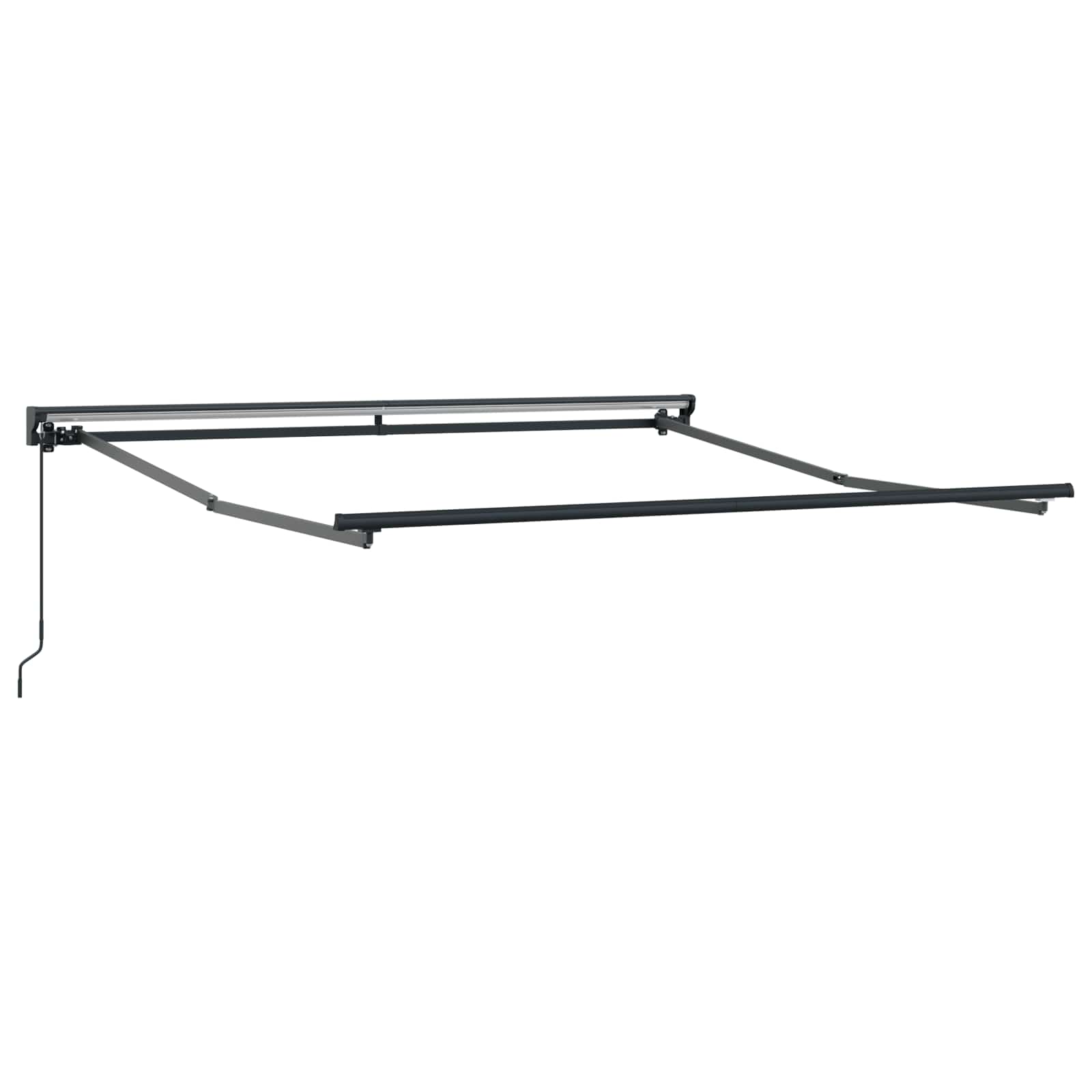 vidaXL Markiza zwijana Niebieski i biały 300 x 250 cm