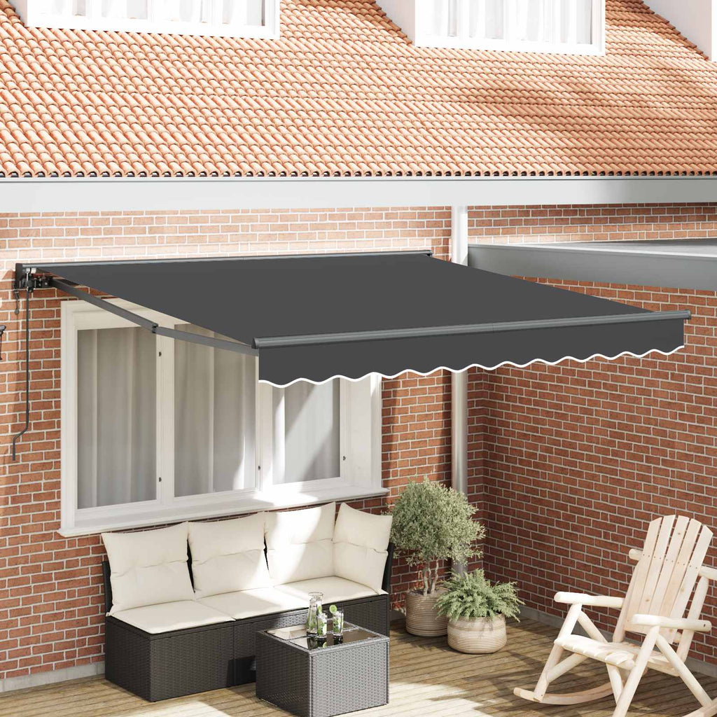 vidaXL Rama markizy Antracyt 300 x 250 cm Poliester z powłoką PU