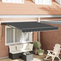 vidaXL Rama markizy Antracyt 300 x 250 cm Poliester z powłoką PU