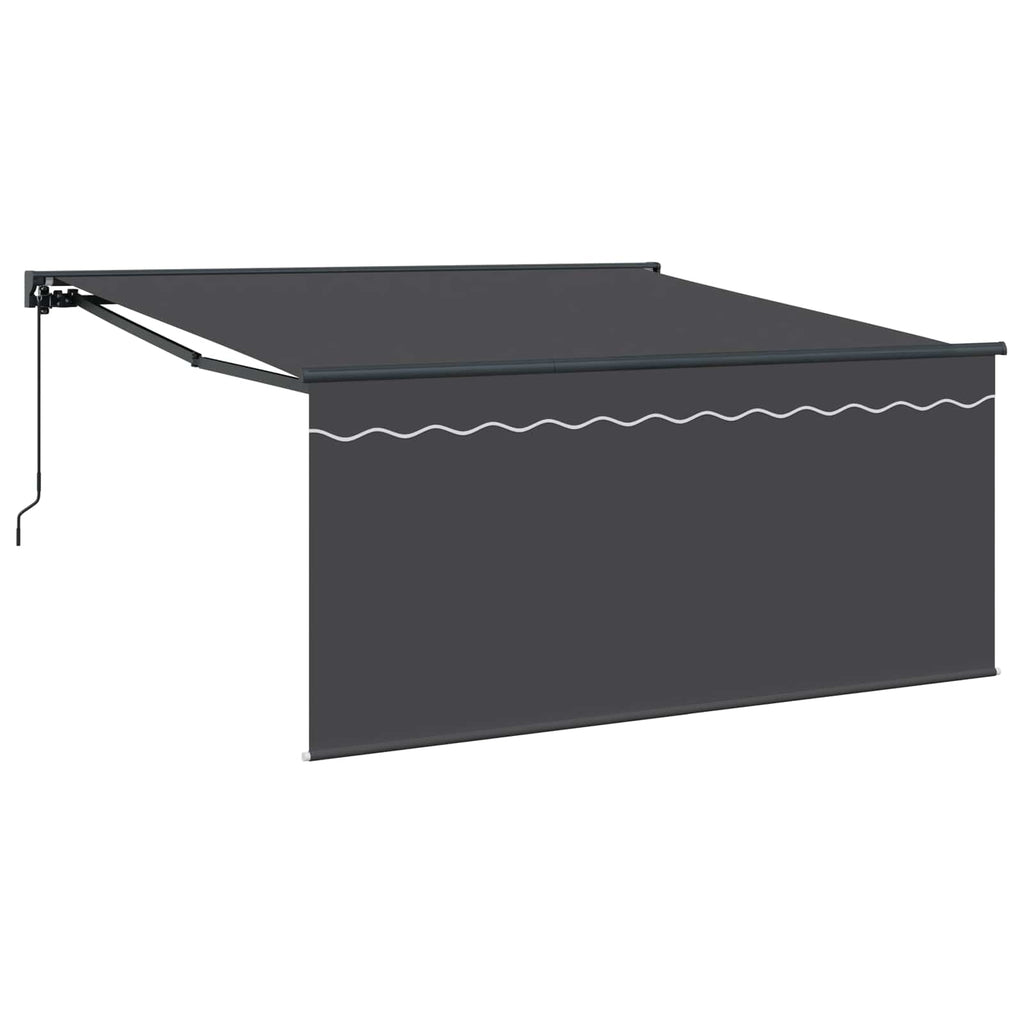 vidaXL Markiza zwijana Antracyt 300 x 250 cm Poliester i aluminium