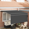 vidaXL Markiza zwijana Antracyt 300 x 250 cm Poliester i aluminium