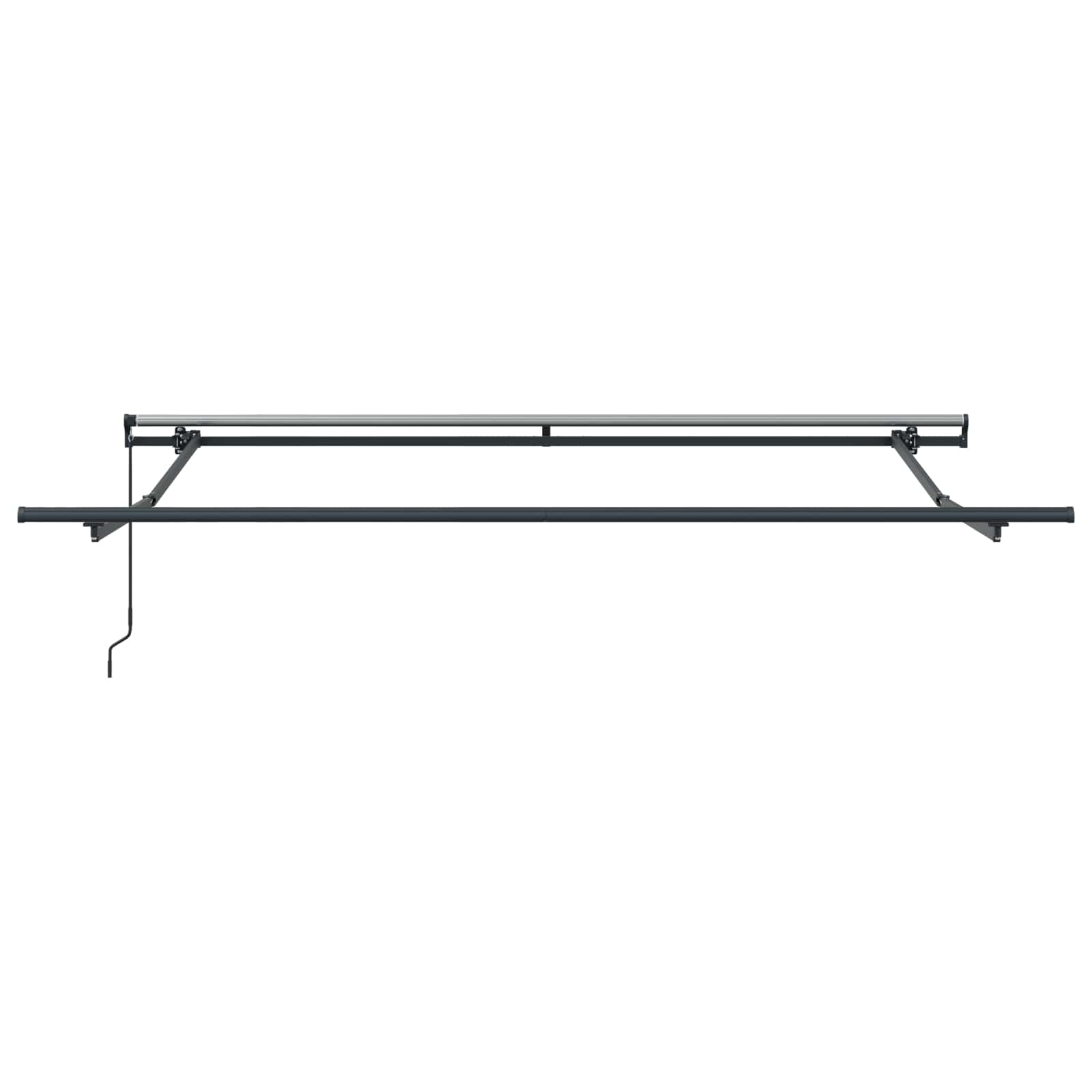 vidaXL Markiza zwijana pomarańczowy i brązowy 300 x 250 cm