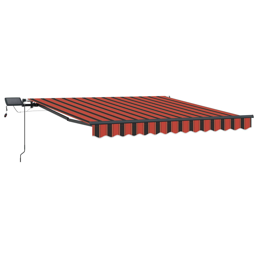 vidaXL Markiza wysuwana pomarańczowy i brązowy 300 x 250 cm