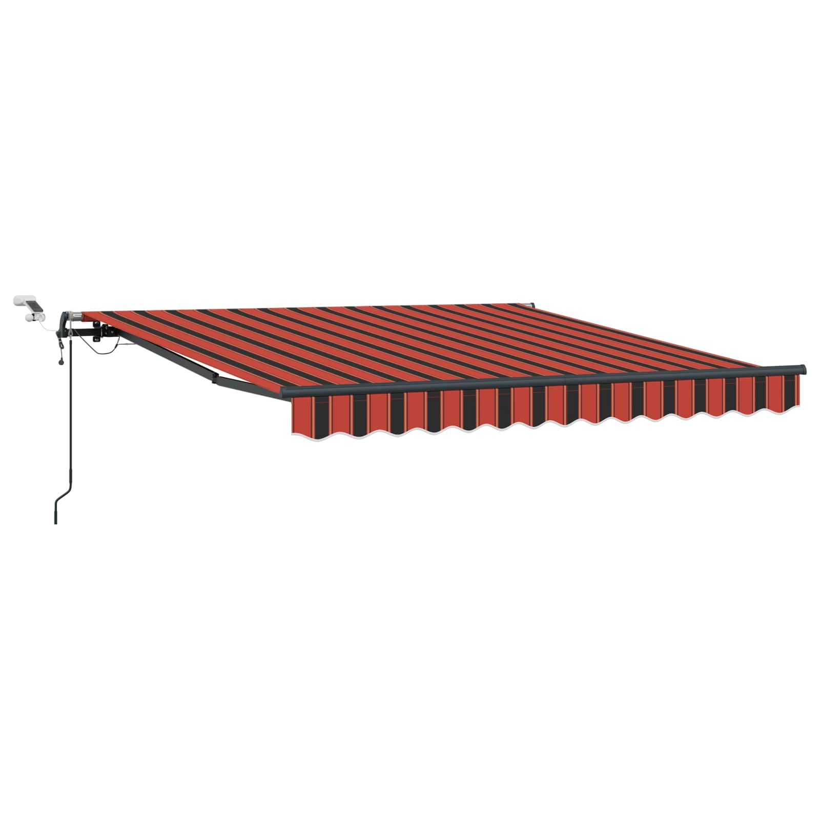 vidaXL Tkanina Zadaszenia pomarańczowy i brązowy 300 x 250 cm